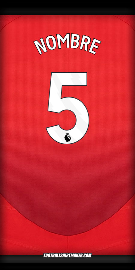 Jersey Manchester United 2024/2025 -  nombre - 5