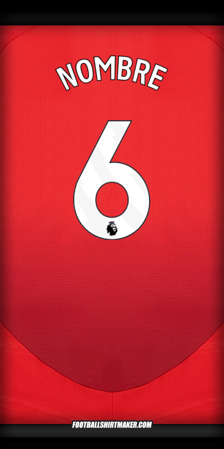 Camiseta Manchester United 2024/2025 -  nombre - 6