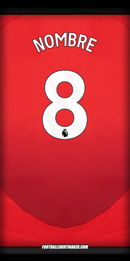 Jersey Manchester United 2024/2025 -  nombre - 8