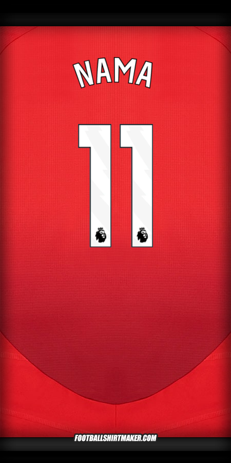 Jersey Manchester United 2024/2025 -  nama - 11