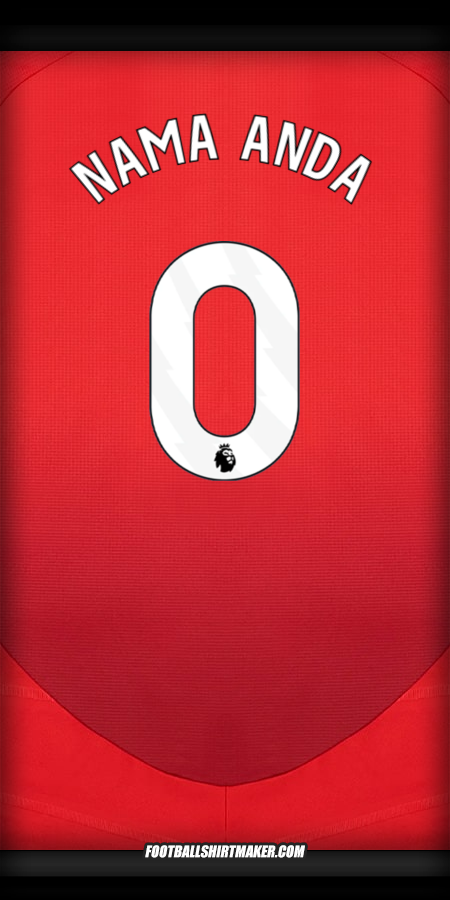 Jersey Manchester United 2024/2025 -  nama anda - 0