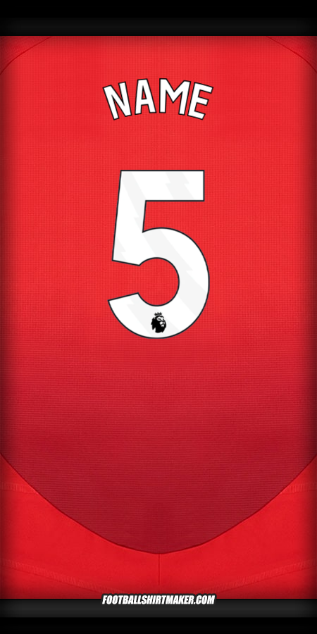 Jersey Manchester United 2024/2025 -  name - 5
