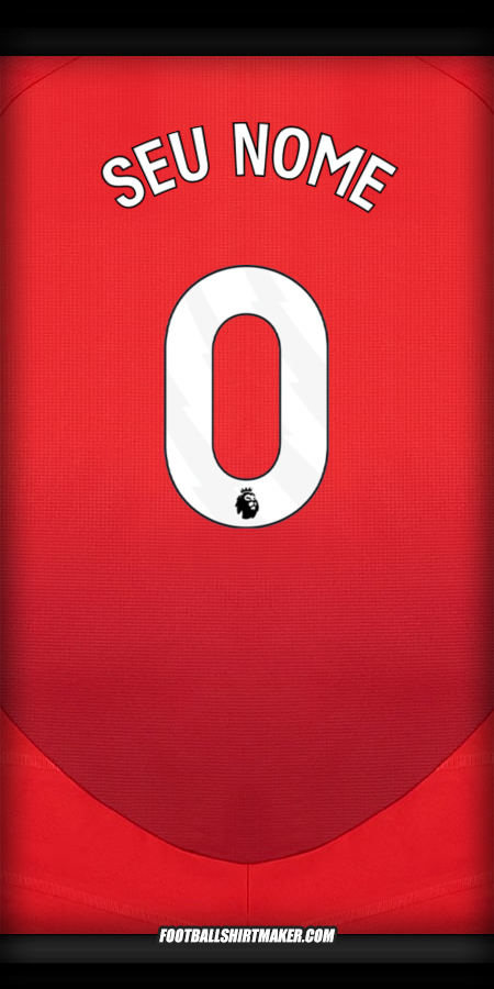 Camisa Manchester United 2024/2025 -  seu nome - 0