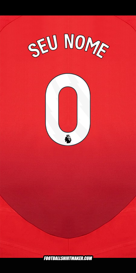 Camisa Manchester United 2024/2025 -  seu nome - 0