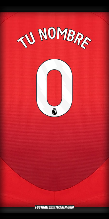 Jersey Manchester United 2024/2025 -  tu nombre - 0
