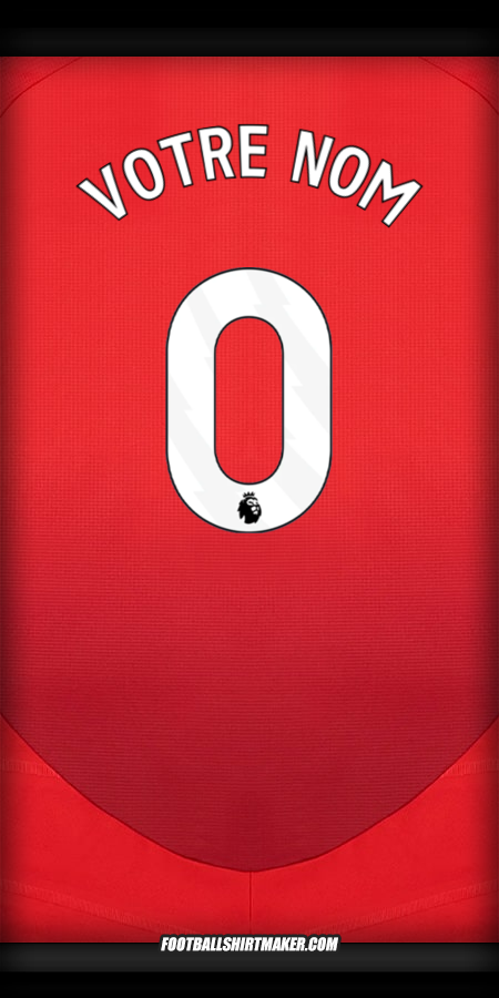 Maillot Manchester United 2024/2025 -  votre nom - 0