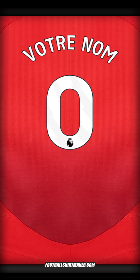 Maillot Manchester United 2024/2025 -  votre nom - 0