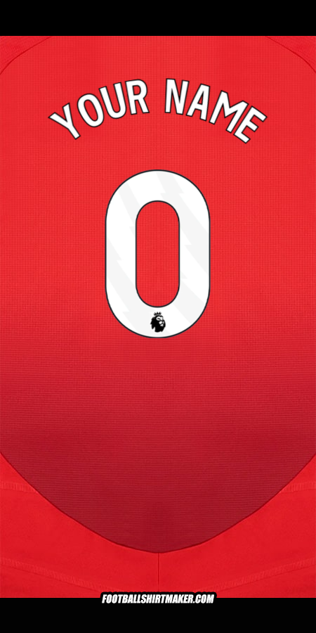 Jersey Manchester United 2024/2025 -  your name - 0