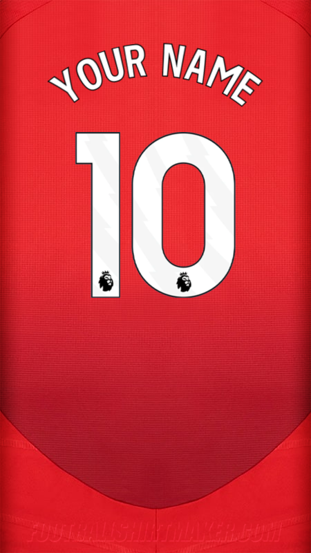 Manchester United 2024/2025 shirt number 10 your name