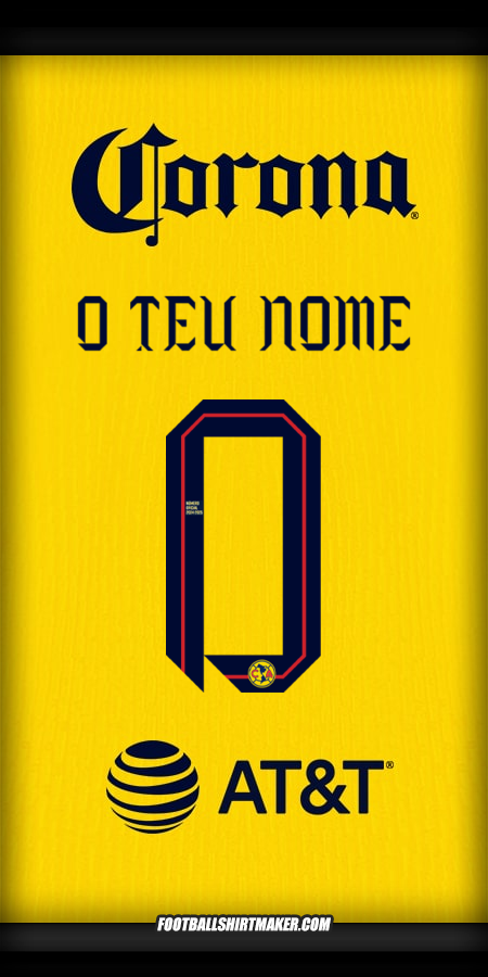 Camisola Club America 2024/2025 -  o teu nome - 0
