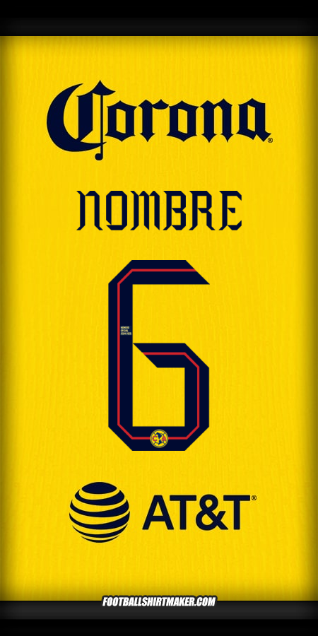 Camiseta Club America 2024/2025 -  nombre - 6