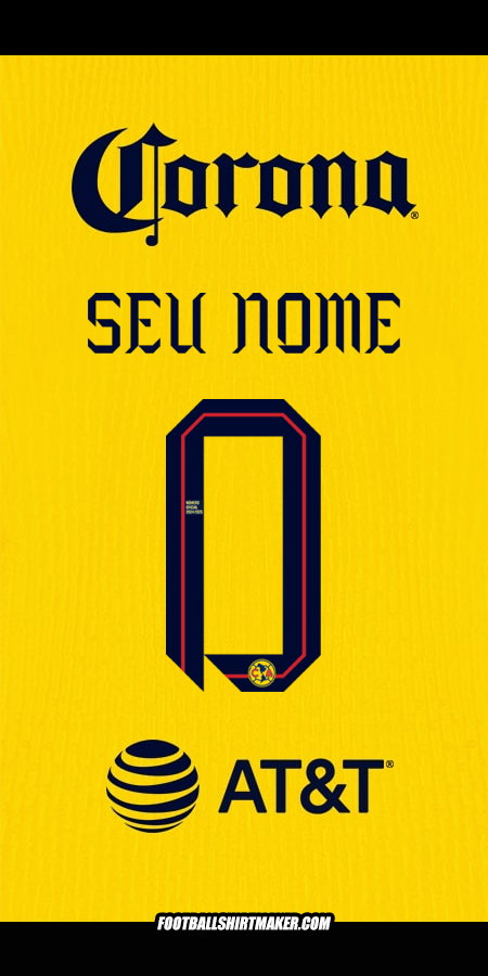 Camisa Club America 2024/2025 -  seu nome - 0