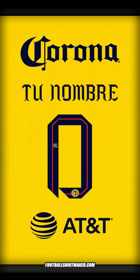 Camiseta Club America 2024/2025 -  tu nombre - 0