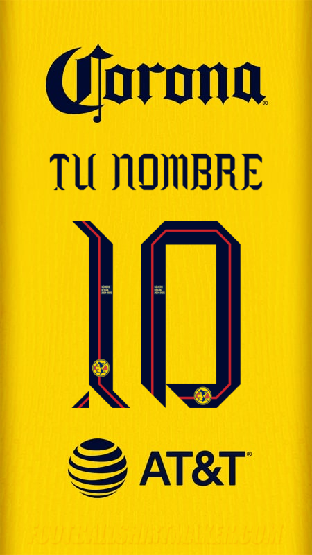 Camiseta Club America 2024/2025 número 10 tu nombre