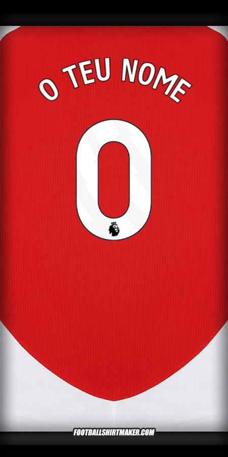 Camisola Arsenal 2024/2025 -  o teu nome - 0