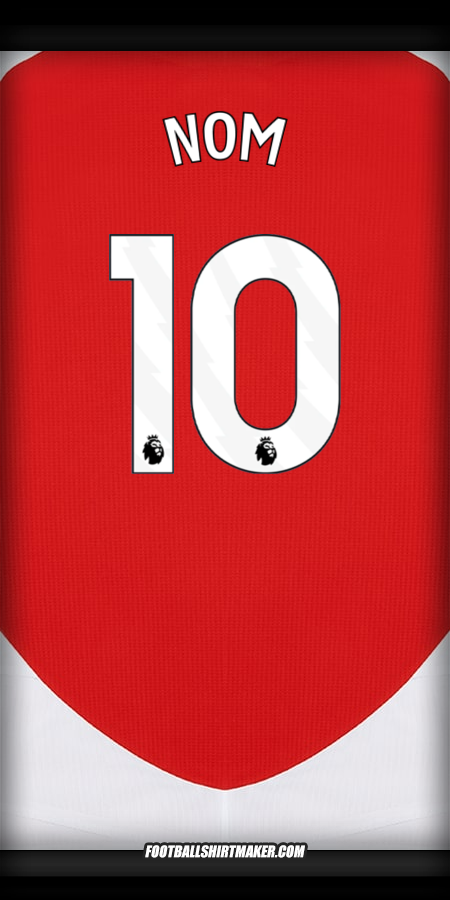 Maillot Arsenal 2024/2025 -  nom - 10