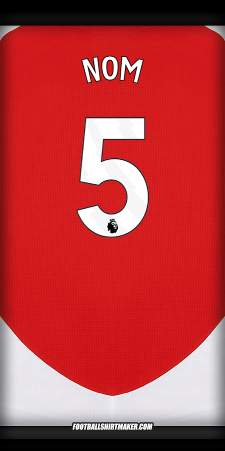 Maillot Arsenal 2024/2025 -  nom - 5