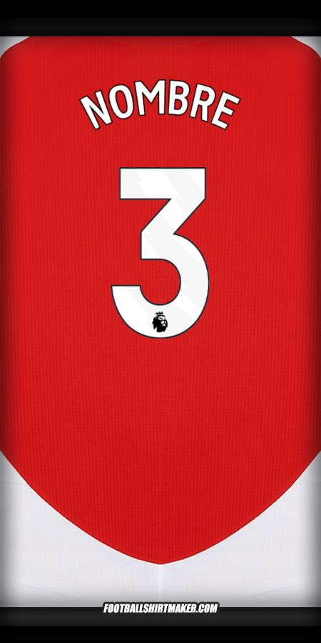 Jersey Arsenal 2024/2025 -  nombre - 3