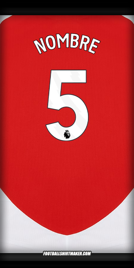 Camiseta Arsenal 2024/2025 -  nombre - 5