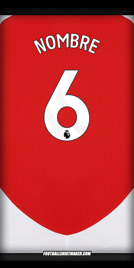 Camiseta Arsenal 2024/2025 -  nombre - 6
