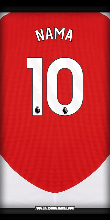 Jersey Arsenal 2024/2025 -  nama - 10