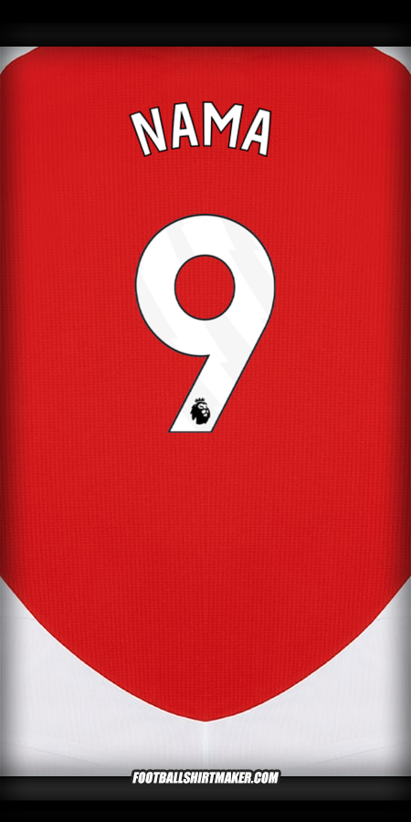 Jersey Arsenal 2024/2025 -  nama - 9