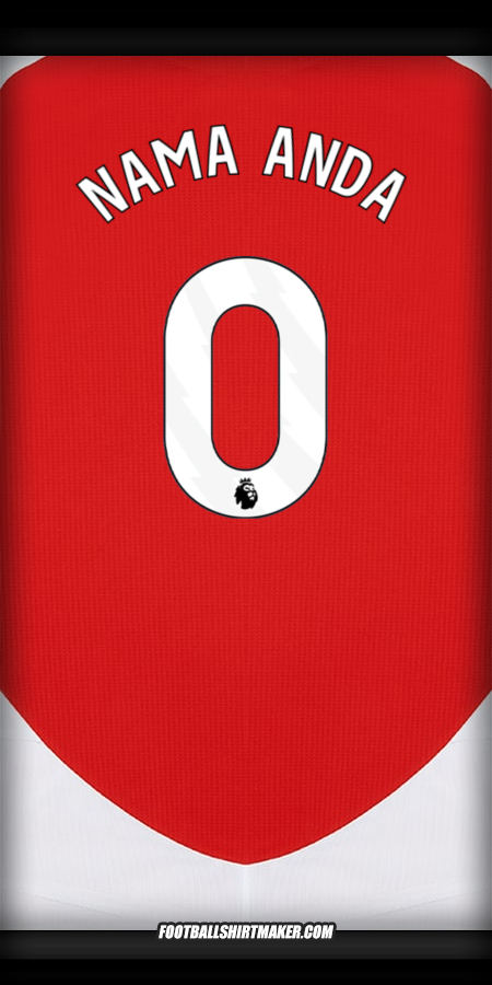 Jersey Arsenal 2024/2025 -  nama anda - 0