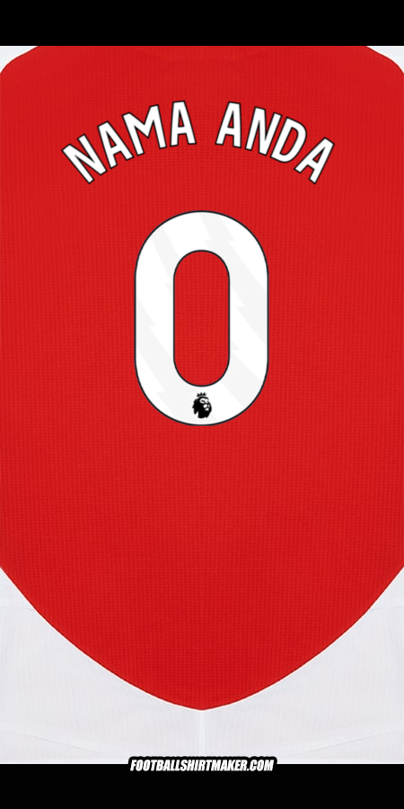 Jersey Arsenal 2024/2025 -  nama anda - 0