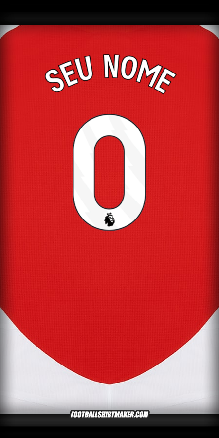 Camisa Arsenal 2024/2025 -  seu nome - 0