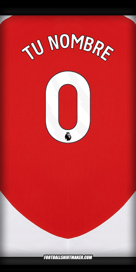 Jersey Arsenal 2024/2025 -  tu nombre - 0