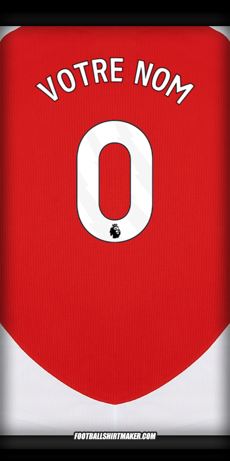 Maillot Arsenal 2024/2025 -  votre nom - 0