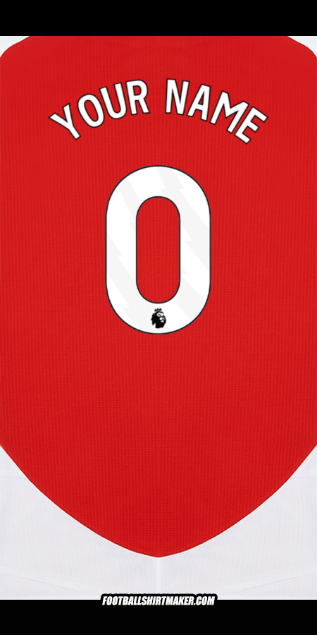 Jersey Arsenal 2024/2025 -  your name - 0