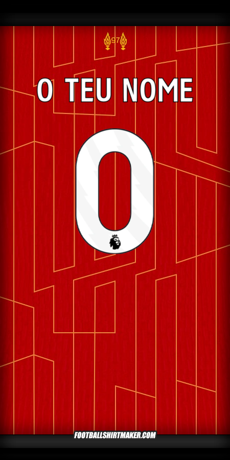 Camisola Liverpool FC 2024/2025 -  o teu nome - 0