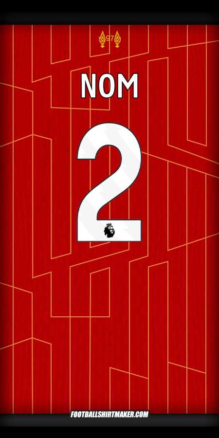 Maillot Liverpool FC 2024/2025 -  nom - 2