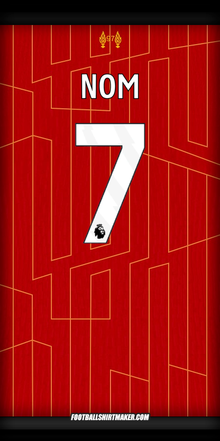 Maillot Liverpool FC 2024/2025 -  nom - 7