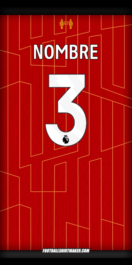 Jersey Liverpool FC 2024/2025 -  nombre - 3