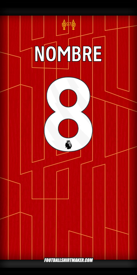 Jersey Liverpool FC 2024/2025 -  nombre - 8