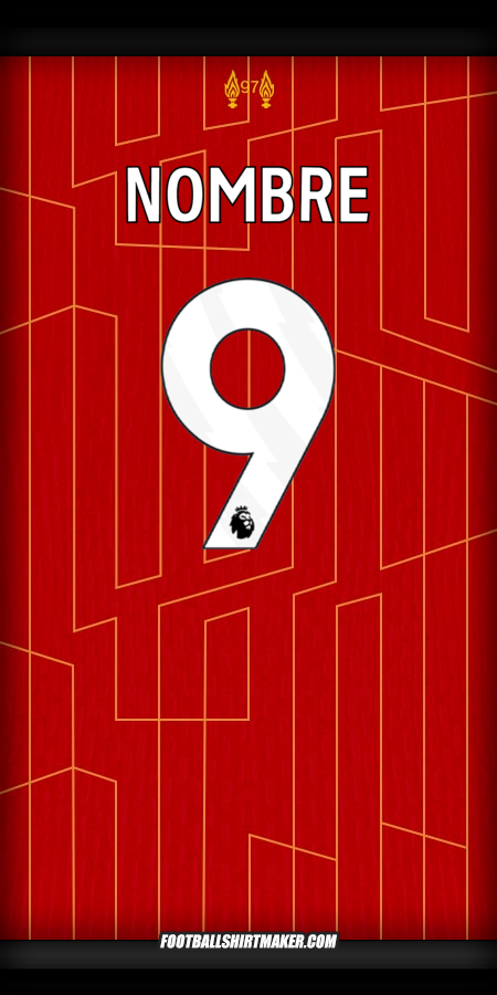 Jersey Liverpool FC 2024/2025 -  nombre - 9