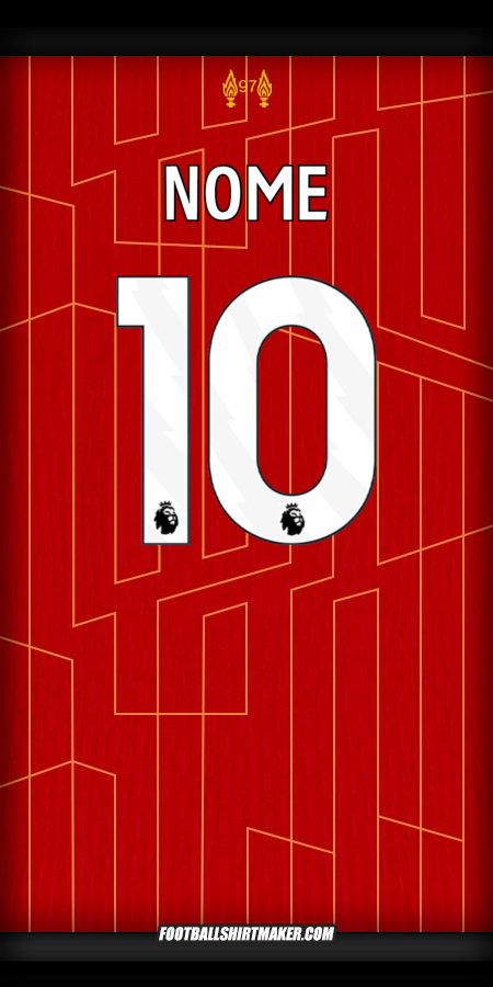 Camisola Liverpool FC 2024/2025 -  nome - 10
