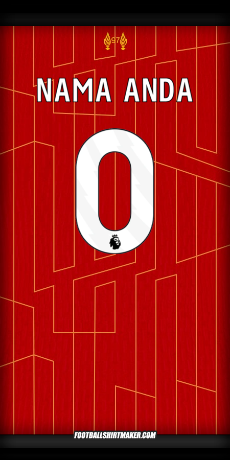 Jersey Liverpool FC 2024/2025 -  nama anda - 0