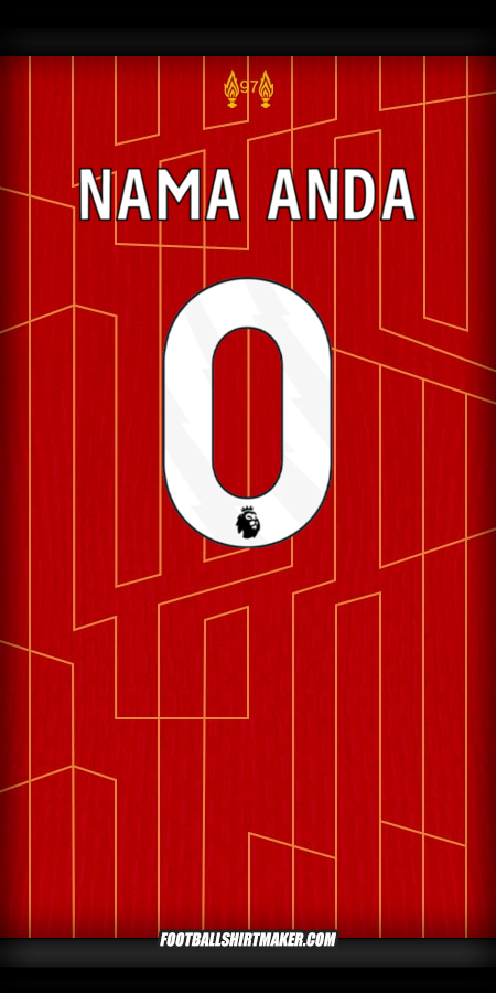 Jersey Liverpool FC 2024/2025 -  nama anda - 0