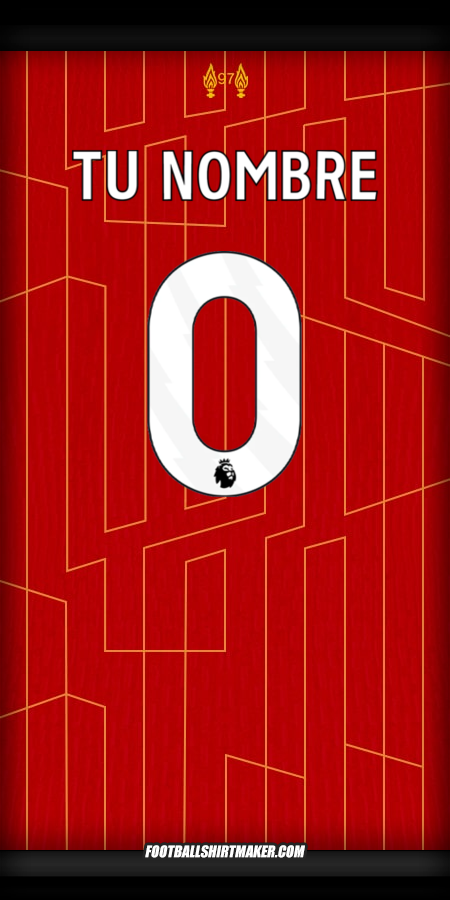 Camiseta Liverpool FC 2024/2025 -  tu nombre - 0