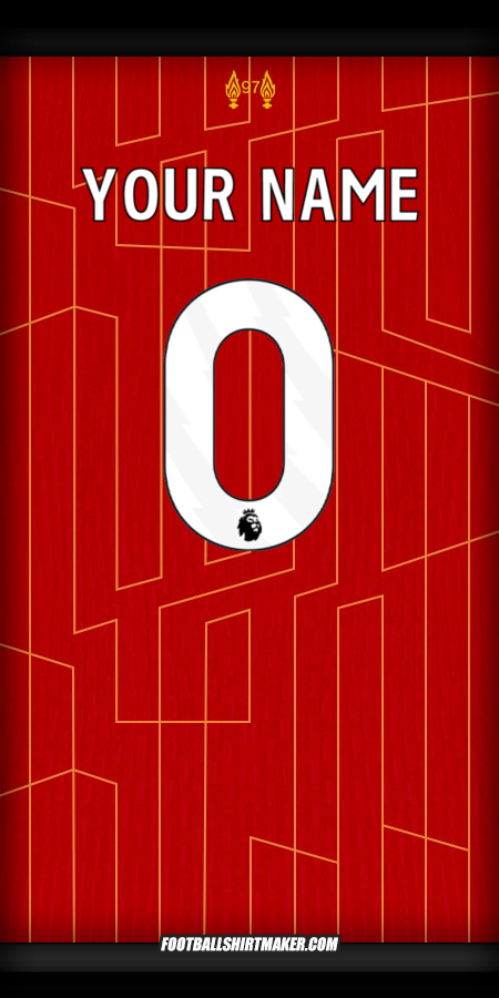 Jersey Liverpool FC 2024/2025 -  your name - 0