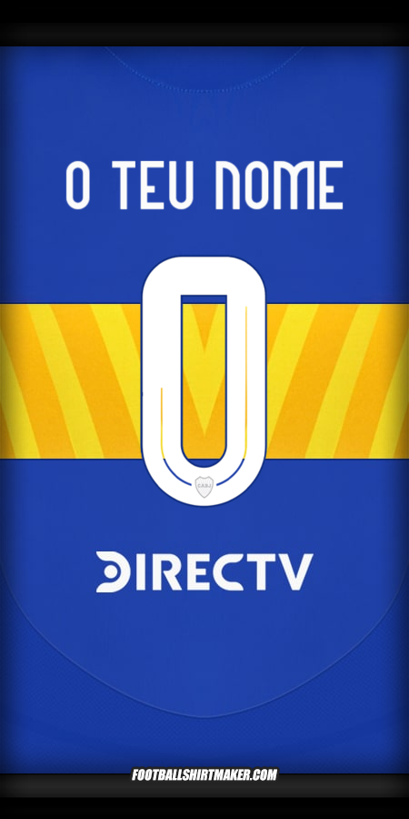 Camisola Boca Juniors 2024/2025 -  o teu nome - 0