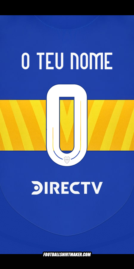 Camisola Boca Juniors 2024/2025 -  o teu nome - 0