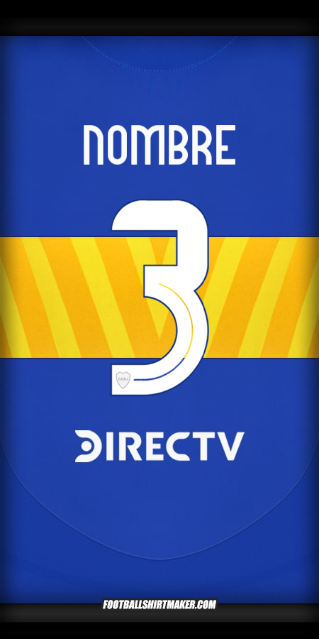 Jersey Boca Juniors 2024/2025 -  nombre - 3
