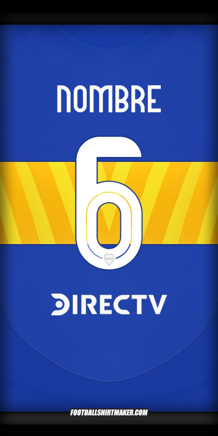 Jersey Boca Juniors 2024/2025 -  nombre - 6