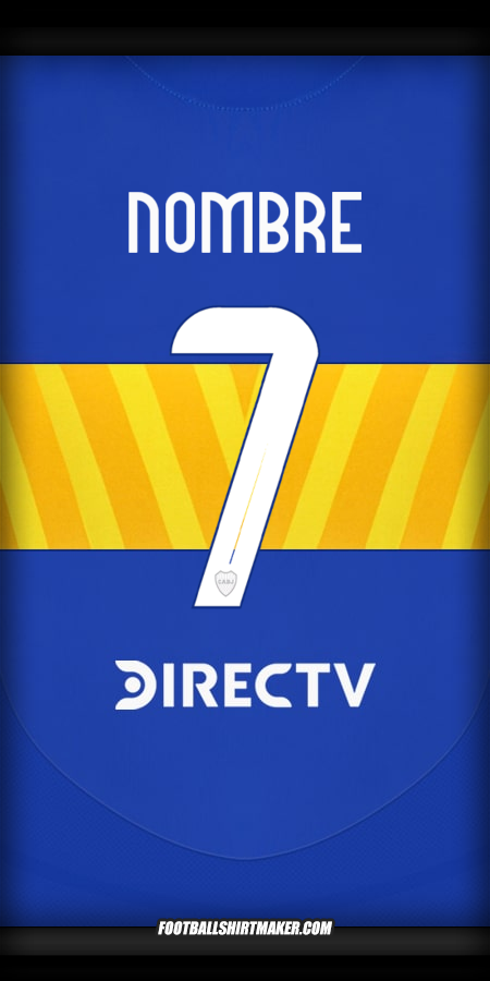 Jersey Boca Juniors 2024/2025 -  nombre - 7