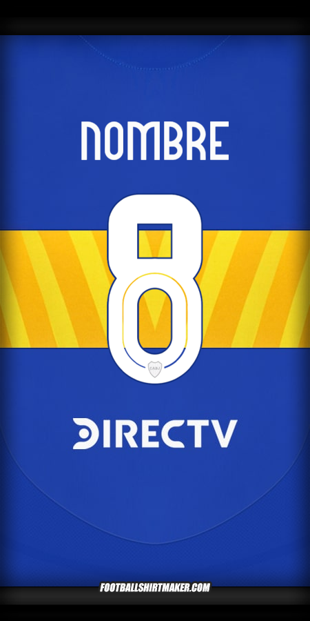 Jersey Boca Juniors 2024/2025 -  nombre - 8