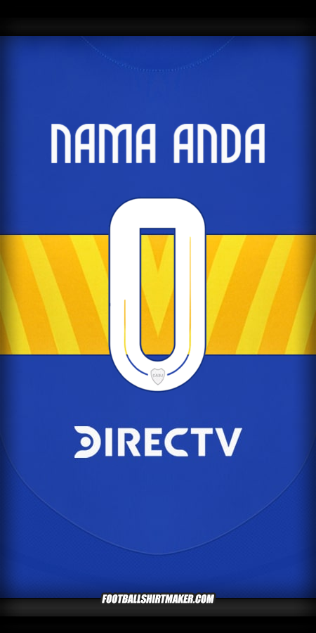 Jersey Boca Juniors 2024/2025 -  nama anda - 0